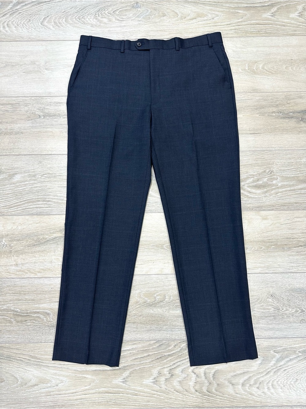 Lauren Ralph Lauren Wool Dress Pants 38x32 Navy Windowpane